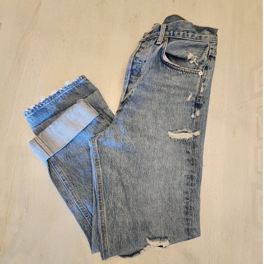 Agolde Women's Denim 90's Jean SZ 27 Distressed Straight